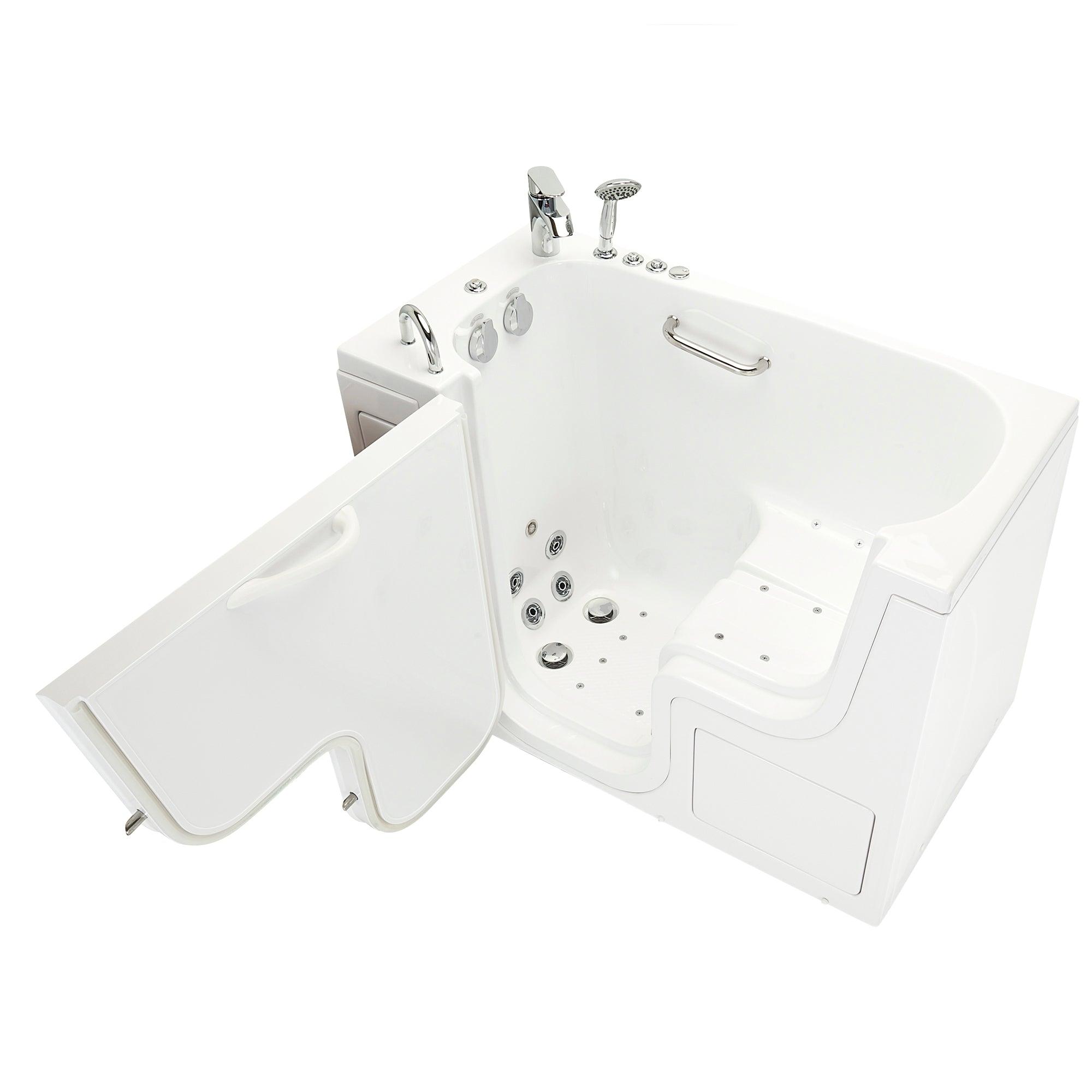 Ella Wheelchair Transfer 26" x 52" Acrylic Air and Hydro Massage Walk-In Bathtub - Bathroom Design Center