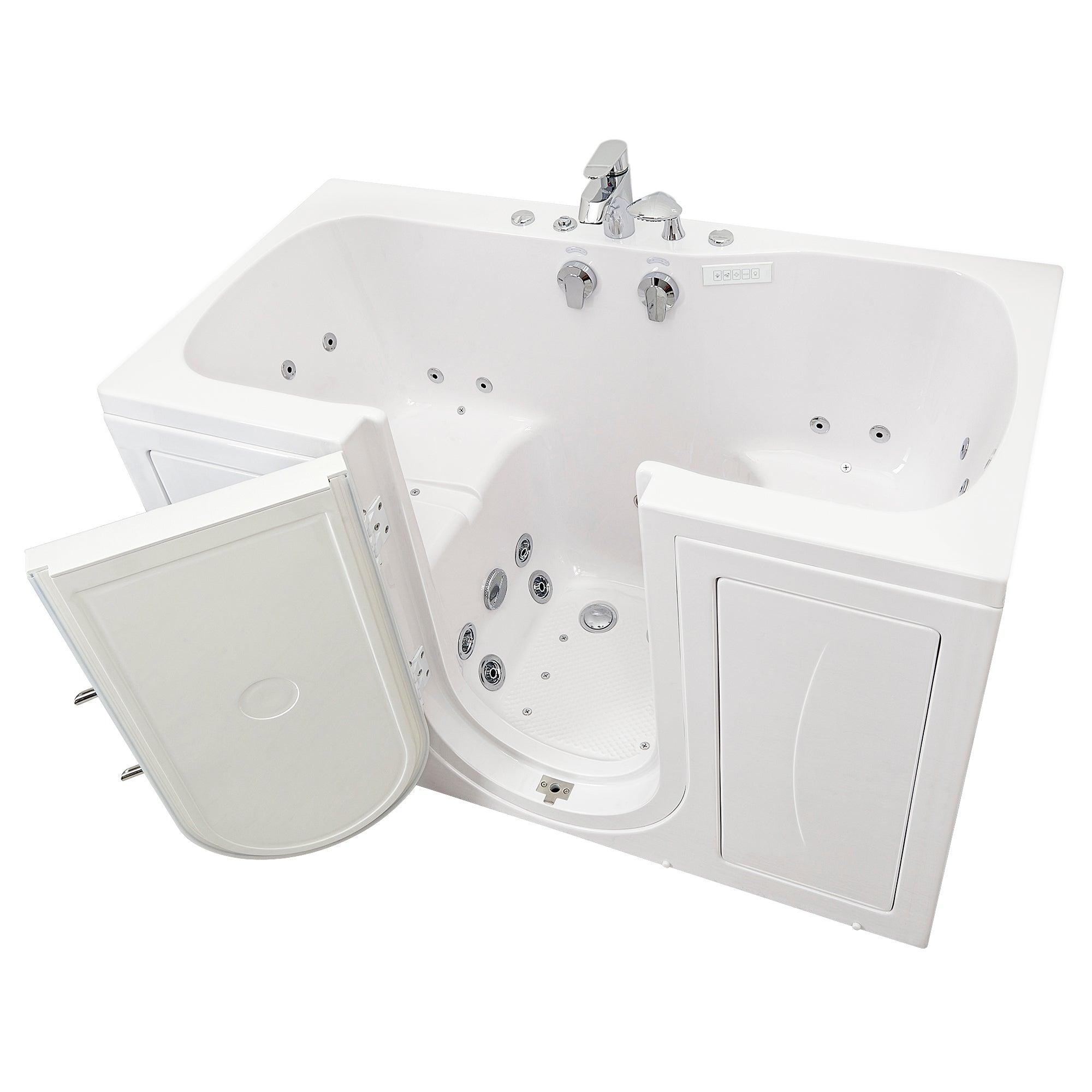 Ella Tub4Two 32" x 60" Hydro + Air Massage w/ Independent Foot Massage Acrylic Two Seat Walk in Tub - Bathroom Design Center