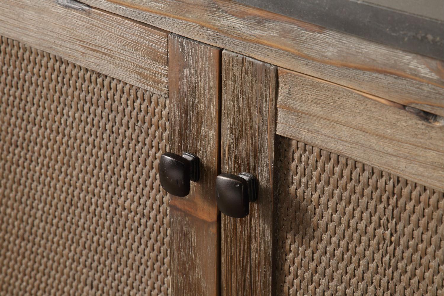 Legion Furniture Rustic Brown 36" Solid Wood Vanity with Moon Stone Top - Bathroom Design Center