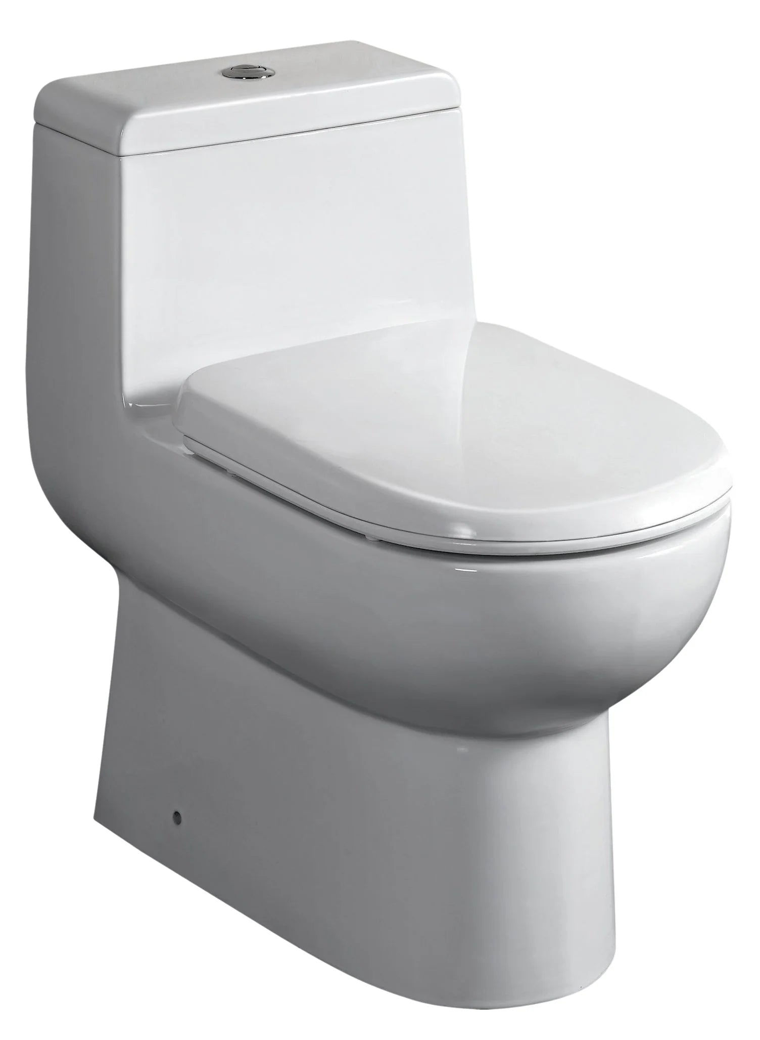 WHITEHAUS Magic Flush Eco-friendly One Piece Toilet With A Siphonic Action Dual Flush System, Elongated Bowl 1.6/1.1 Gpf - Bathroom Design Center