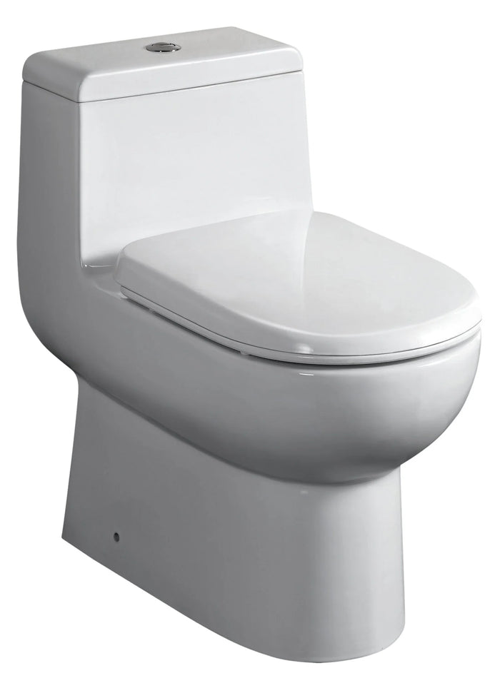 WHITEHAUS Magic Flush Eco-friendly One Piece Toilet With A Siphonic Action Dual Flush System, Elongated Bowl 1.6/1.1 Gpf