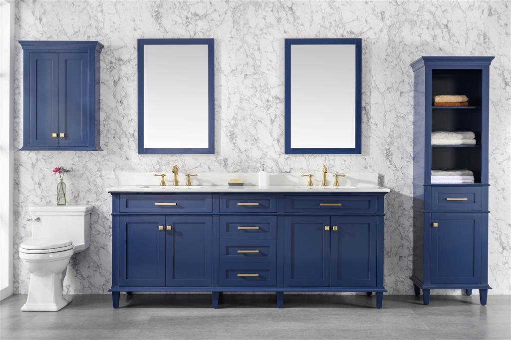 Legion Furniture 80" Double Sink Vanity With Carrara White Quartz Top - Bathroom Design Center