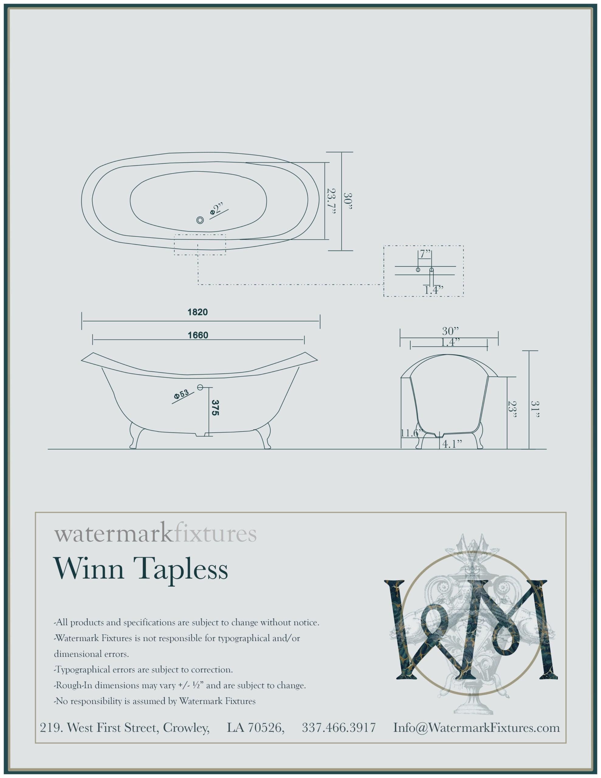 WatermarkFixtures Marquis 72" Antique Inspired Cast Iron Double Slipper Clawfoot Bathtub with Chrome Accents - Bathroom Design Center