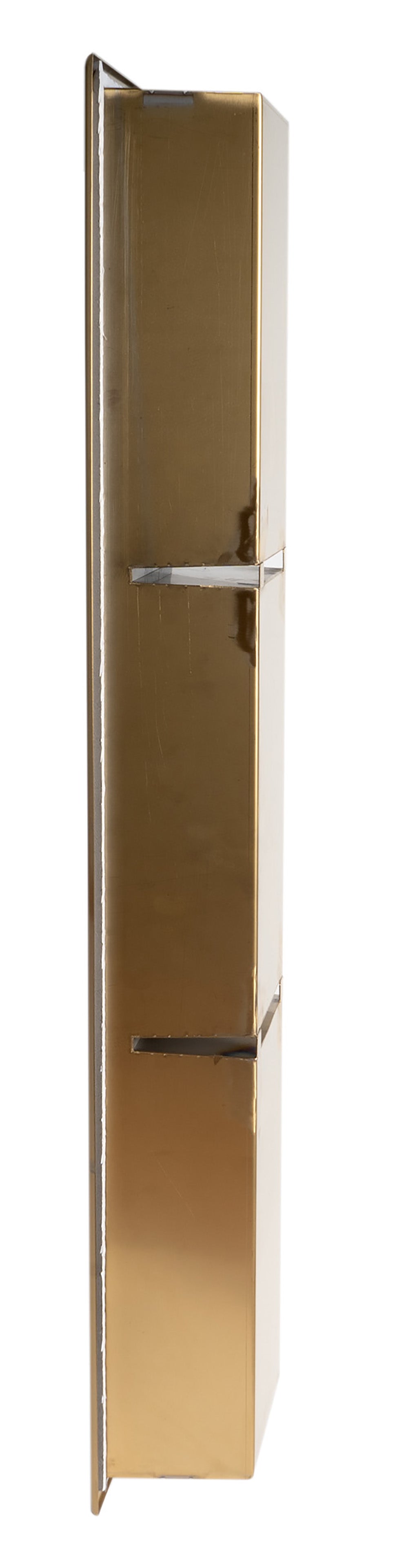 ALFI ABNP0836-BG 8" x 36" Brushed Gold PVD Stainless Steel Vertical Triple Shelf Shower Niche