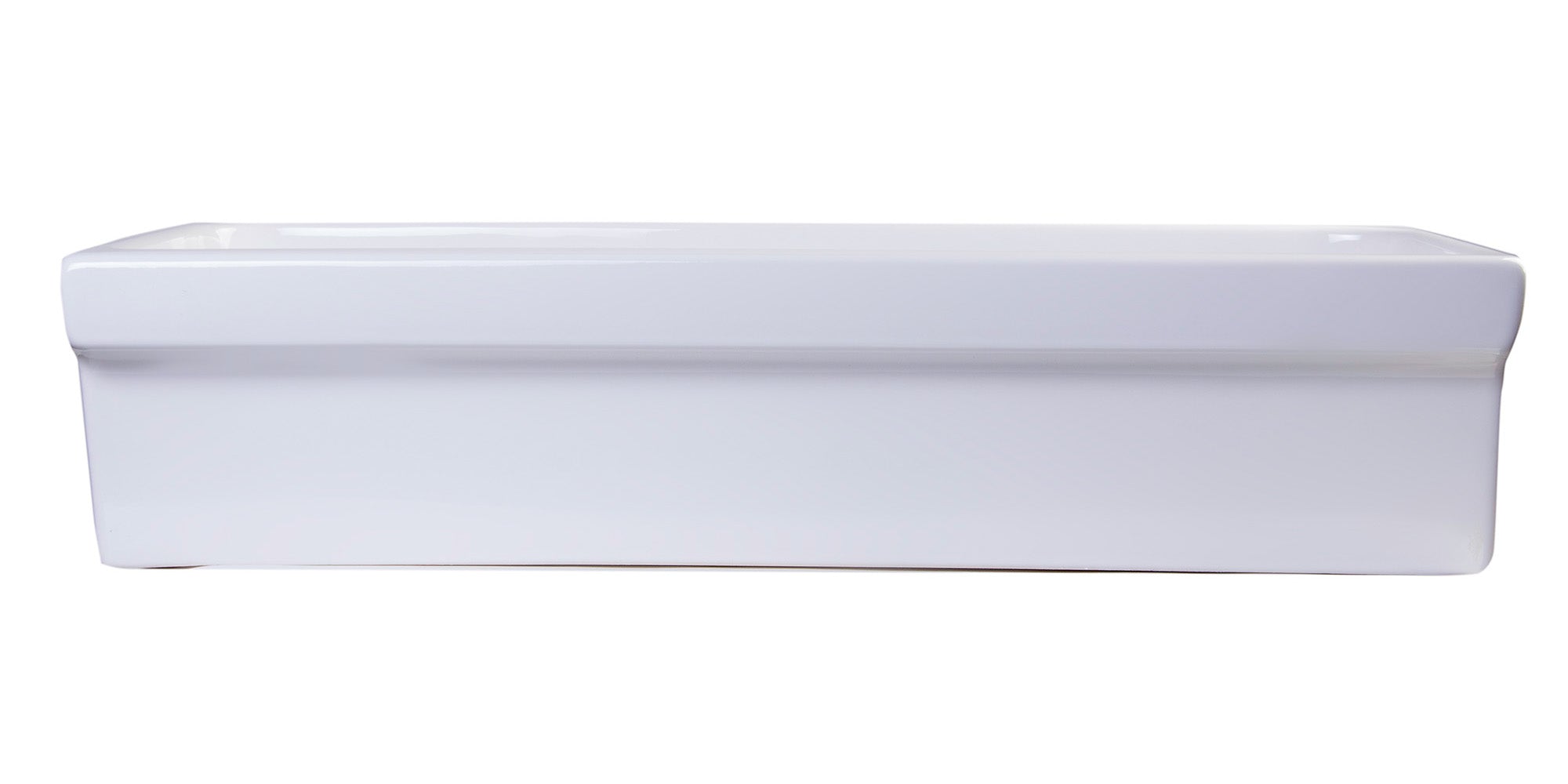ALFI AB36TR  36" White Above Mount Fireclay Bath Trough Sink