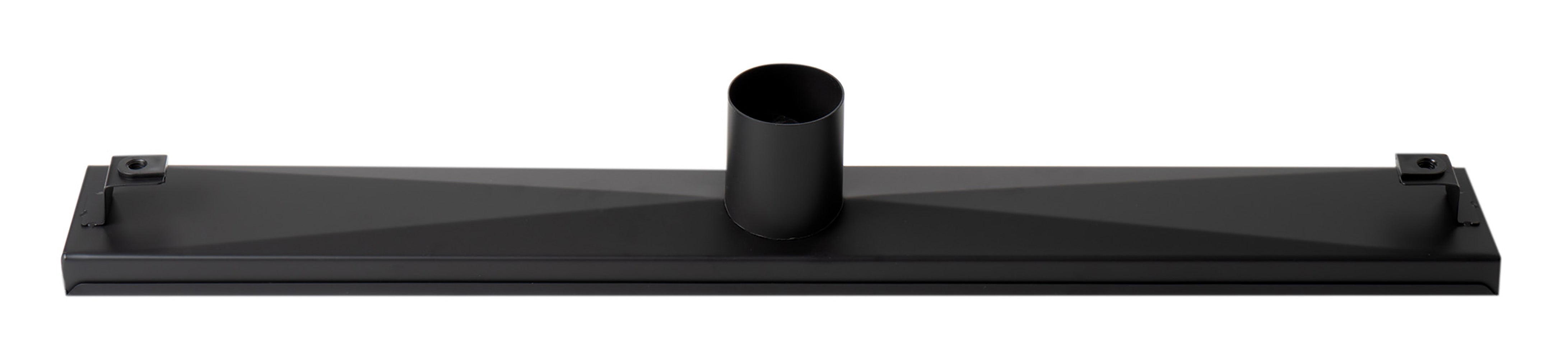 ALFI ABLD24B-BM 24" Black Matte Stainless Steel Linear Shower Drain with Solid Cover