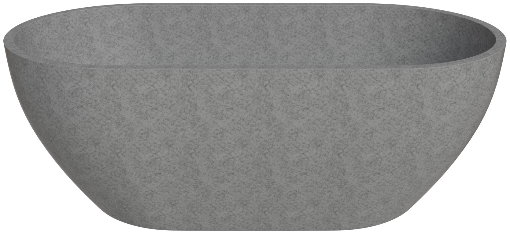 ALFI ABCO59TUB 59" Solid Concrete Oval Freestanding Bathtub