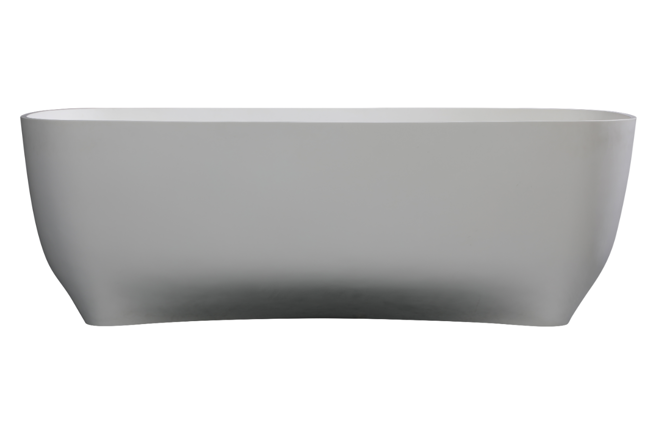 ALFI AB9980 67" White Matte Solid Surface Resin Bathtub