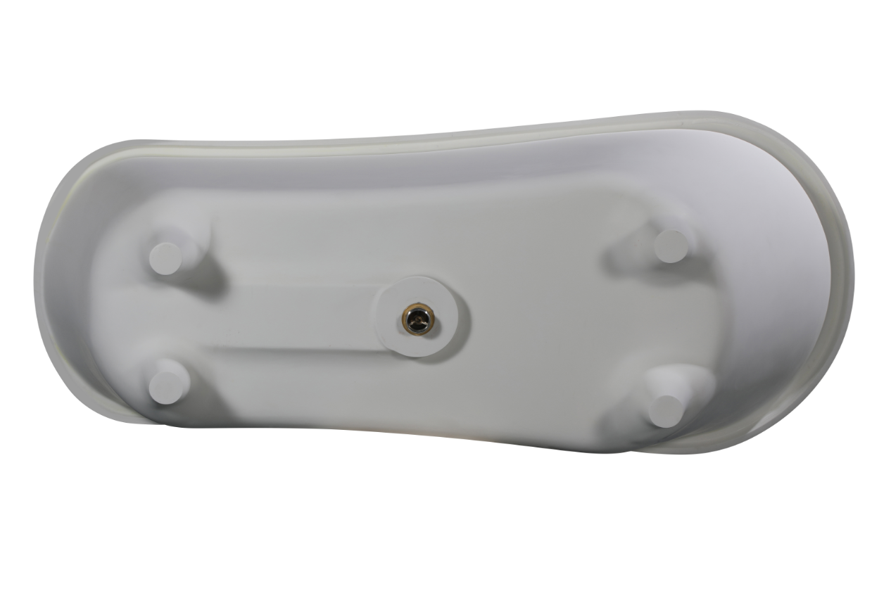 ALFI AB9960 67" White Matte Clawfoot Solid Surface Resin Bathtub