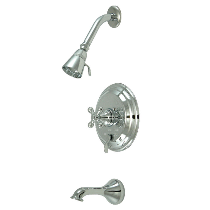 Kingston Brass KB36310AX Restoration Single-Handle Pressure Balanced Tub and Shower Faucet, Polished Chrome