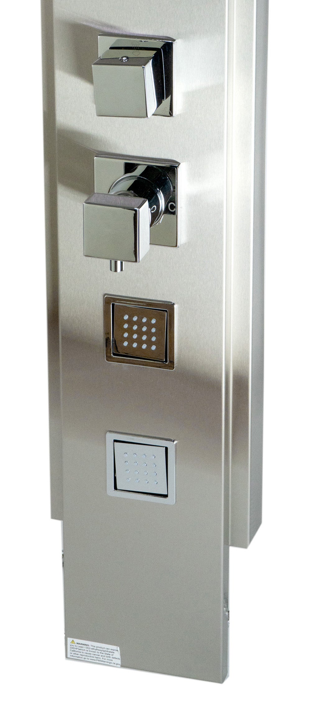 ALFI ABSP10 Modern Stainless Steel Shower Panel with 4 Body Sprays