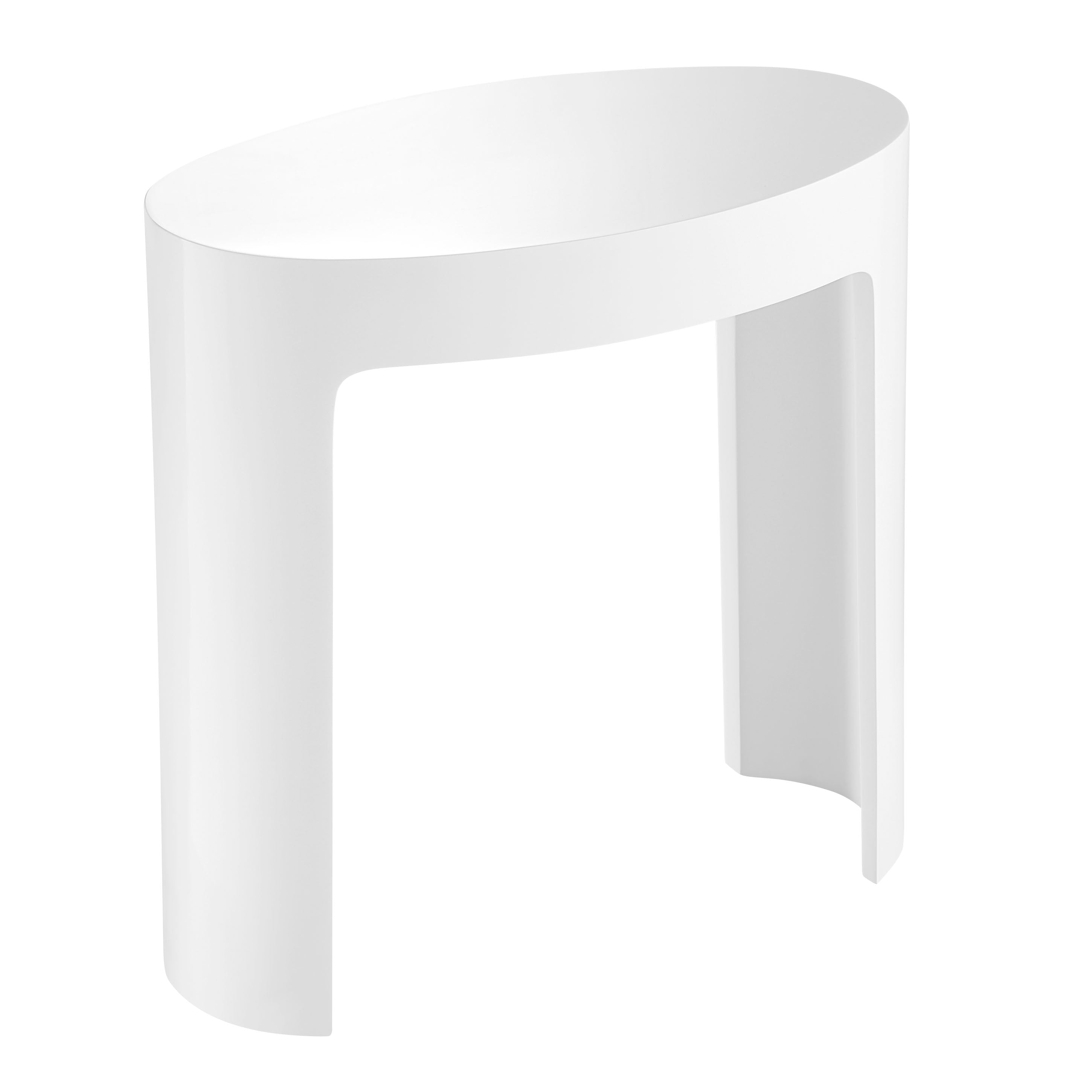 ALFI ABST66 White Matte Solid Surface Resin Bathroom / Shower Stool