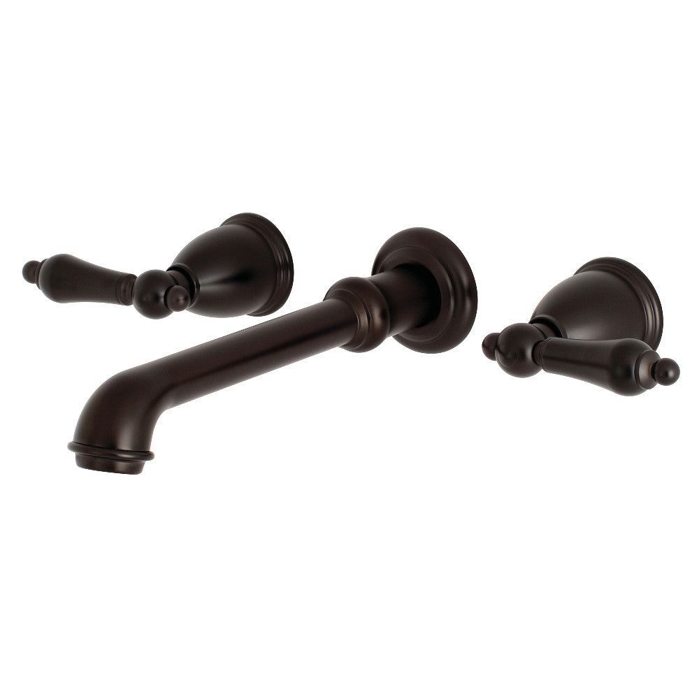 Kingston Brass KS7025AL English Country Two-Handle Wall Mount Roman Tub Faucet, Oil Rubbed Bronze