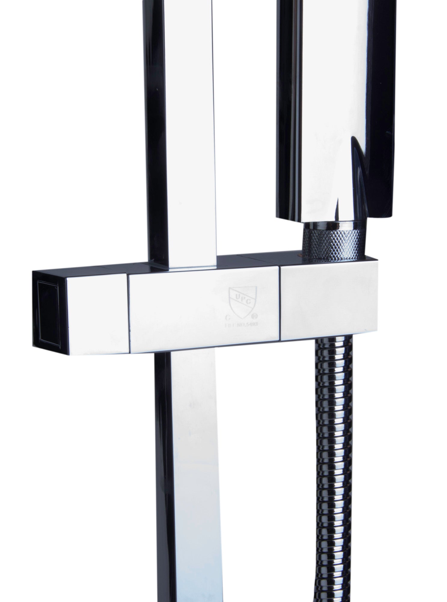 ALFI AB7606-PC Polished Chrome Sliding Rail Hand Held Shower Head Set with Hose