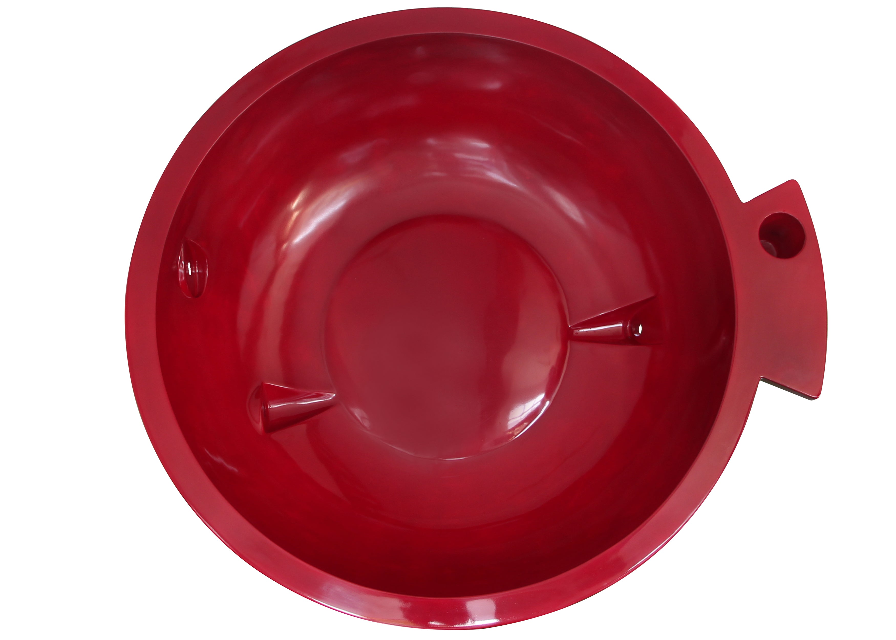ALFI Red Wine FireHotTub The Round Fire Burning Portable Outdoor Hot Bath Tub
