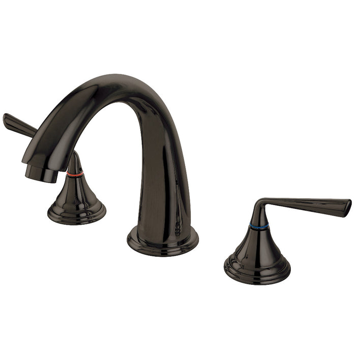 Kingston Brass KS5365ZL Silver Sage Two-Handle Deck Mount Roman Tub Faucet, Oil Rubbed Bronze