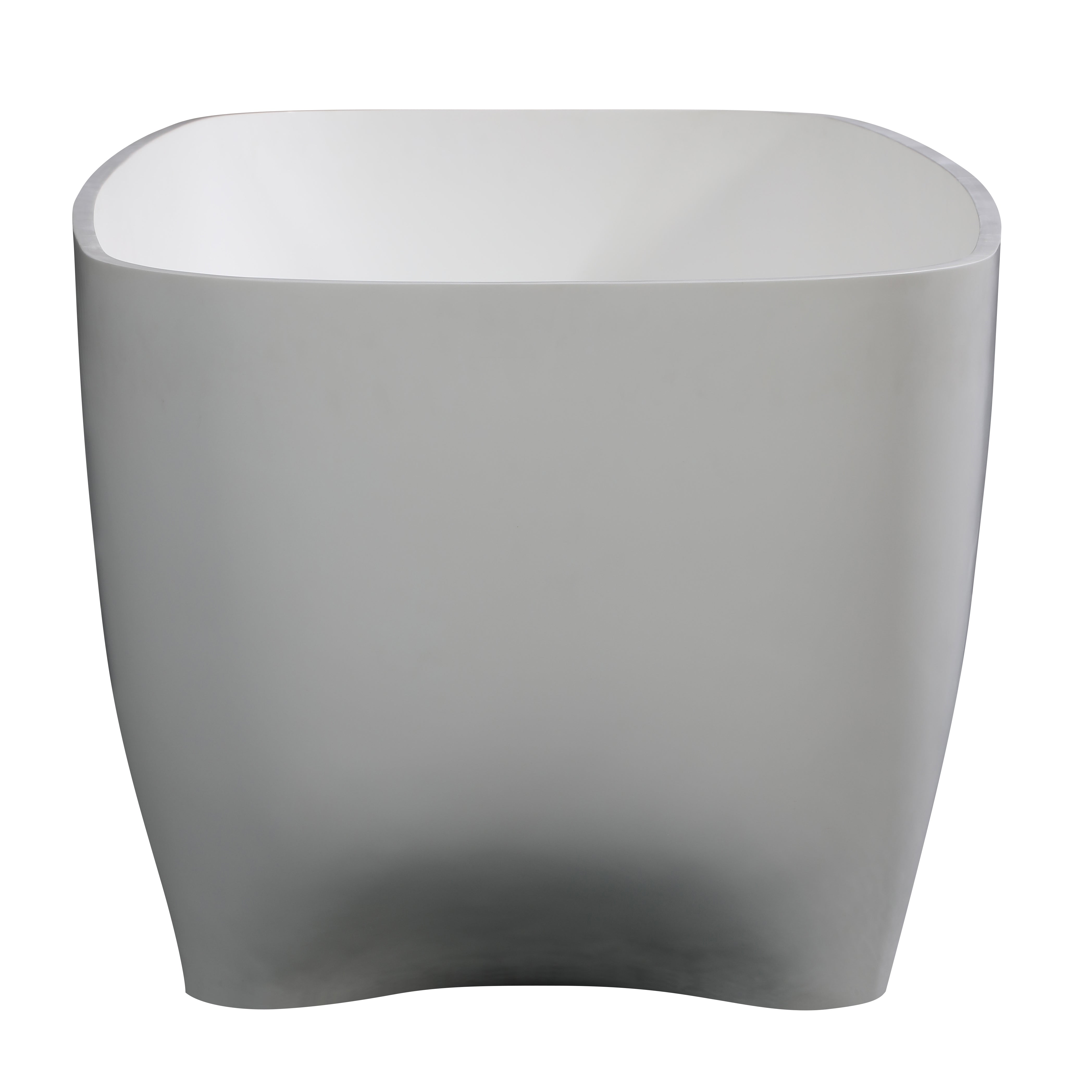 ALFI AB9980 67" White Matte Solid Surface Resin Bathtub