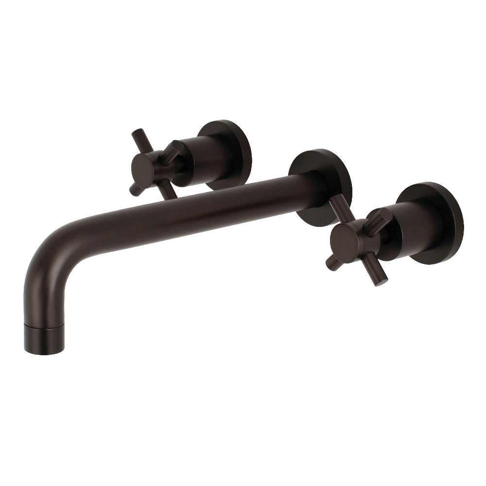 Kingston Brass KS8025DX Concord Two-Handle Wall Mount Roman Tub Faucet, Oil Rubbed Bronze