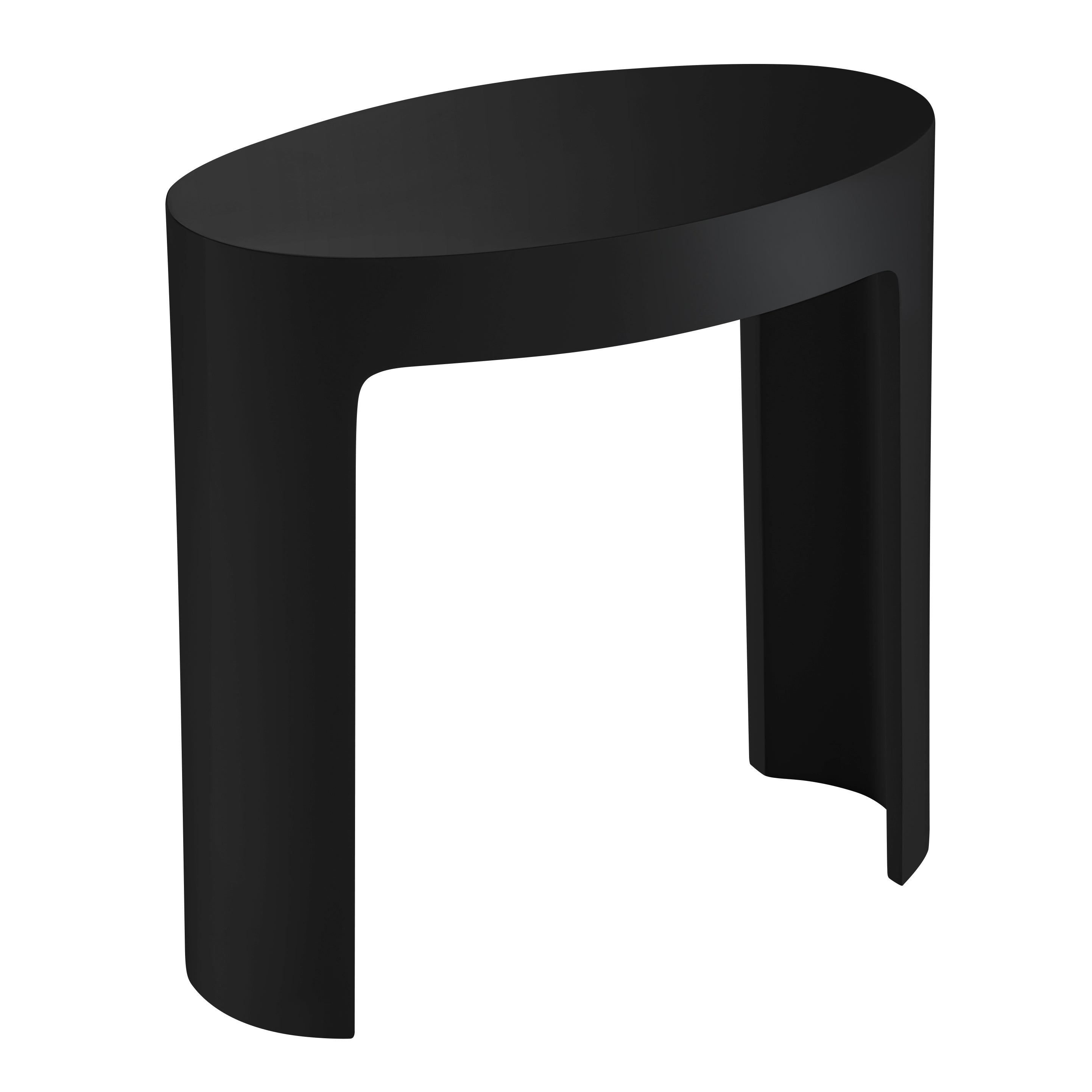 ALFI ABST66BM Black Matte Solid Surface Resin Bathroom / Shower Stool