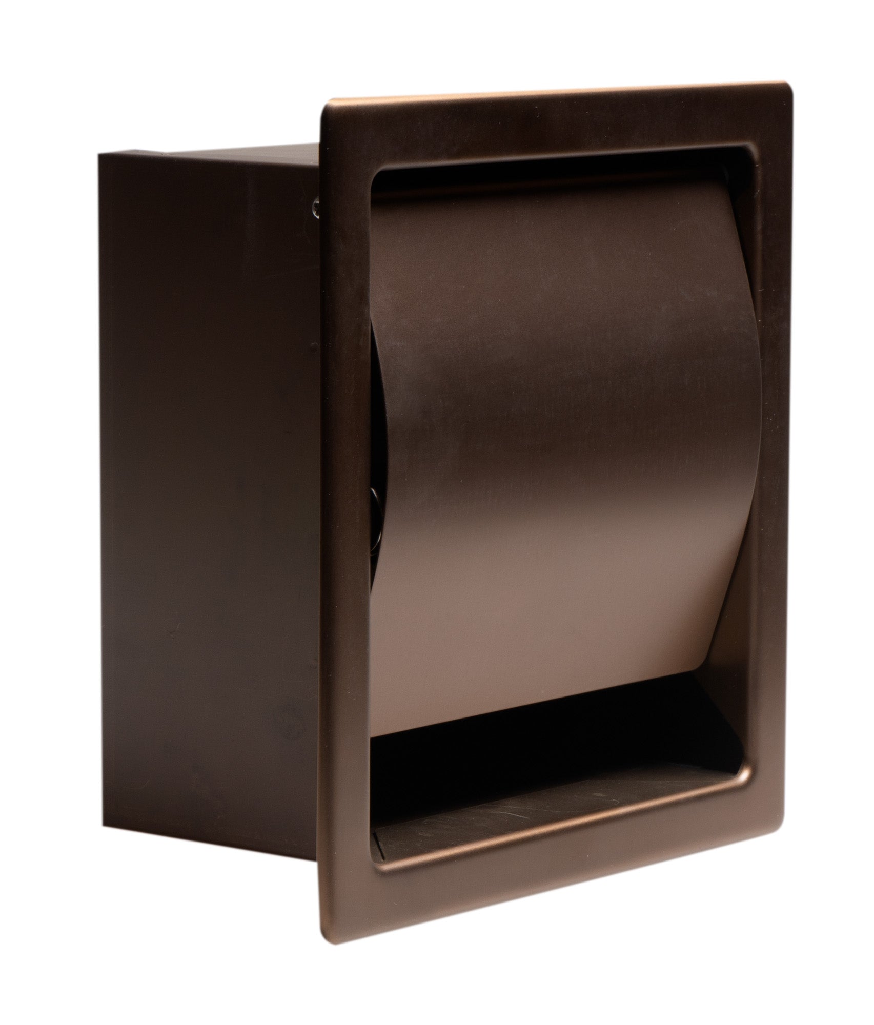 ALFI ABTPP77-BC PVD Brushed Copper Stainless Steel Recessed Toilet Paper Holder with Cover
