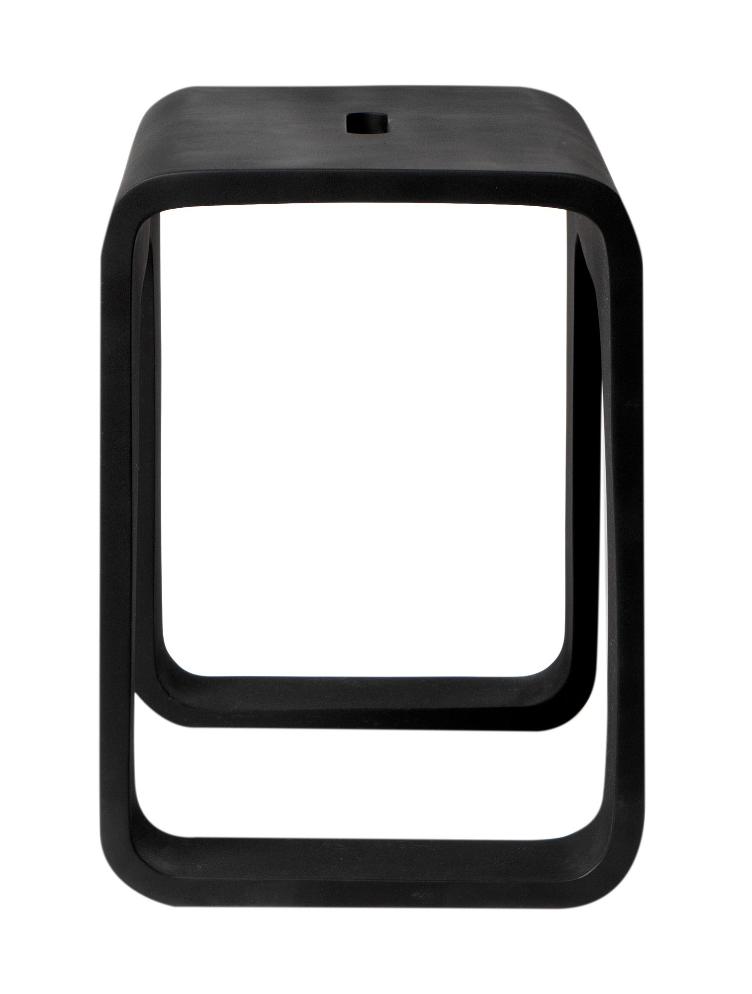 ALFI ABST99BM Black Matte Solid Surface Resin Bathroom / Shower Stool