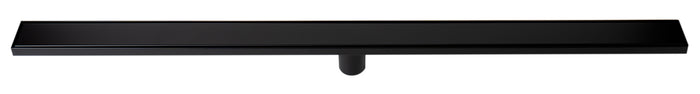 ALFI ABLD47B-BM 47" Black Matte Brushed Stainless Steel Linear Shower Drain with Solid Cover