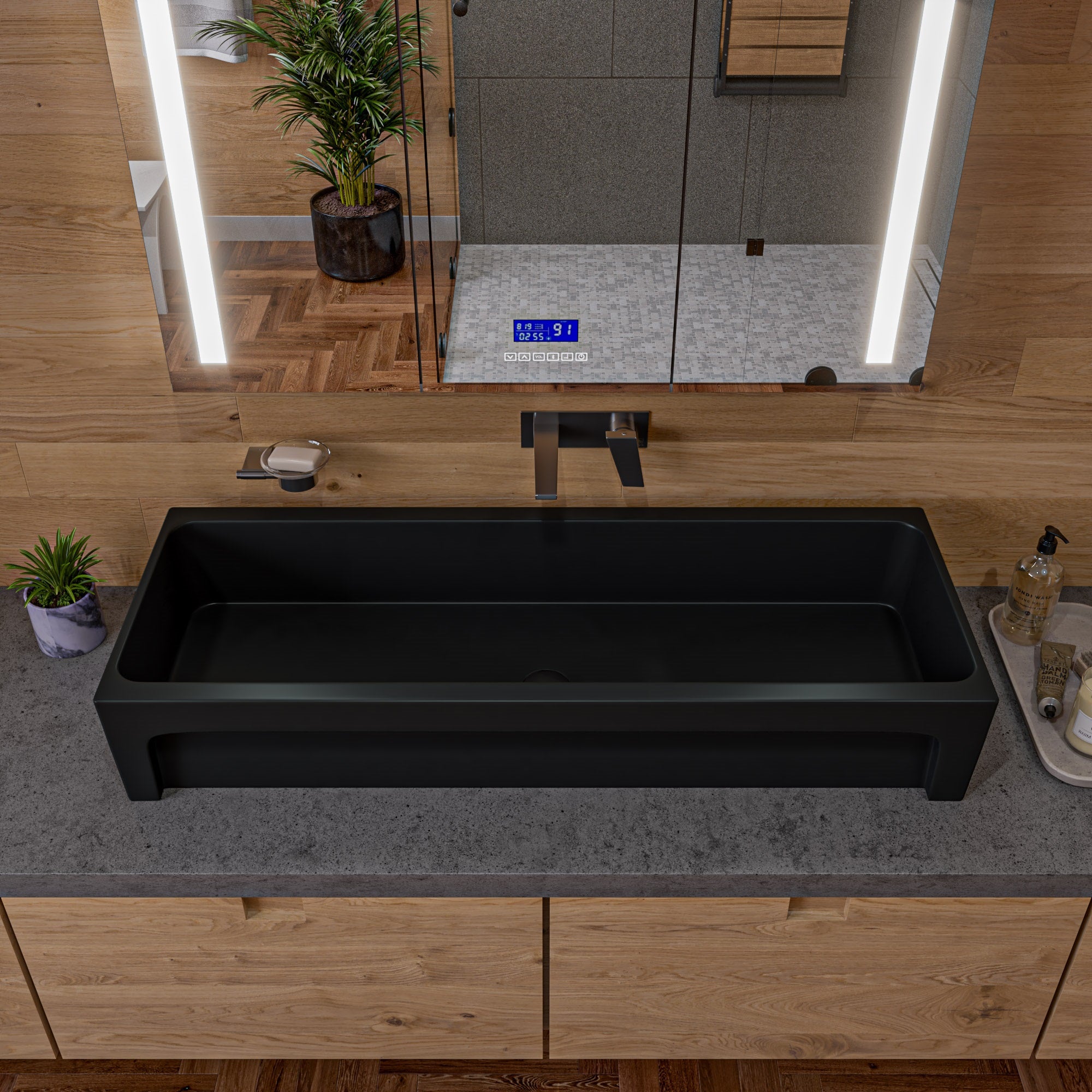 ALFI AB1472-BN Brushed Nickel Wall Mounted Bathroom Faucet