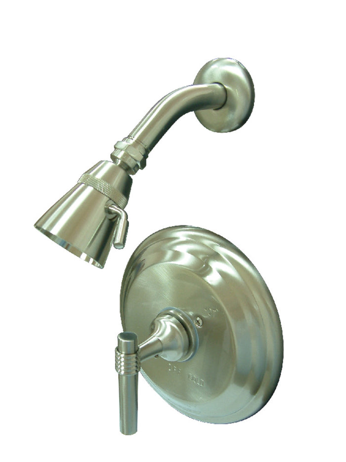 Kingston Brass KB2638MLSO Milano Single-Handle Pressure Balanced Shower Faucet, Brushed Nickel