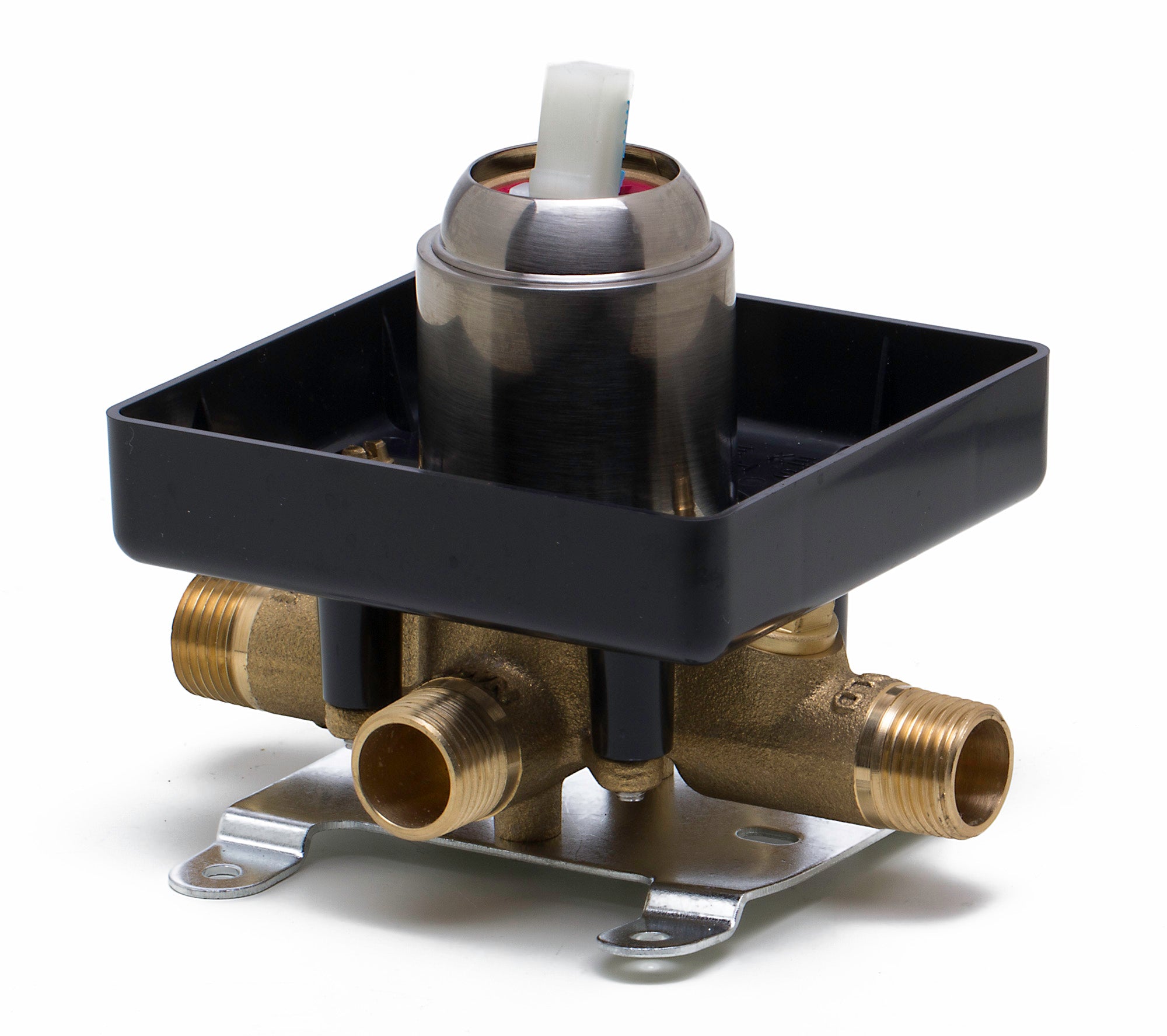 ALFI AB3001-BN Brushed Nickel Shower Valve Mixer with Rounded Lever Handle