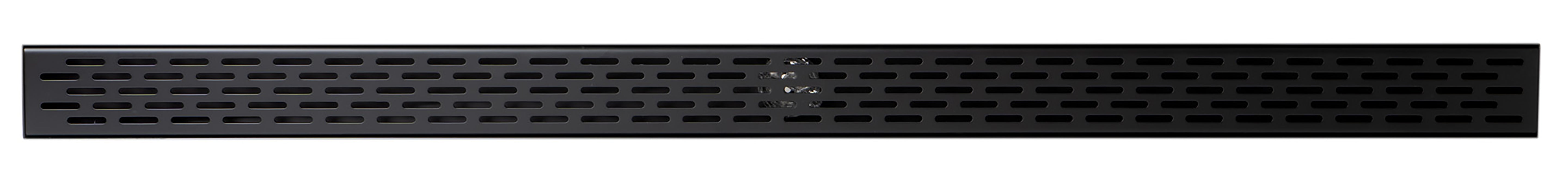 ALFI ABLD47C-BM 47" Black Matte Stainless Steel Linear Shower Drain with Groove Holes