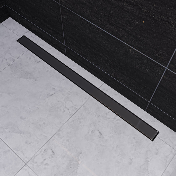 ALFI ABLD47B-BSS 47" Brushed Stainless Steel Linear Shower Drain with Solid Cover