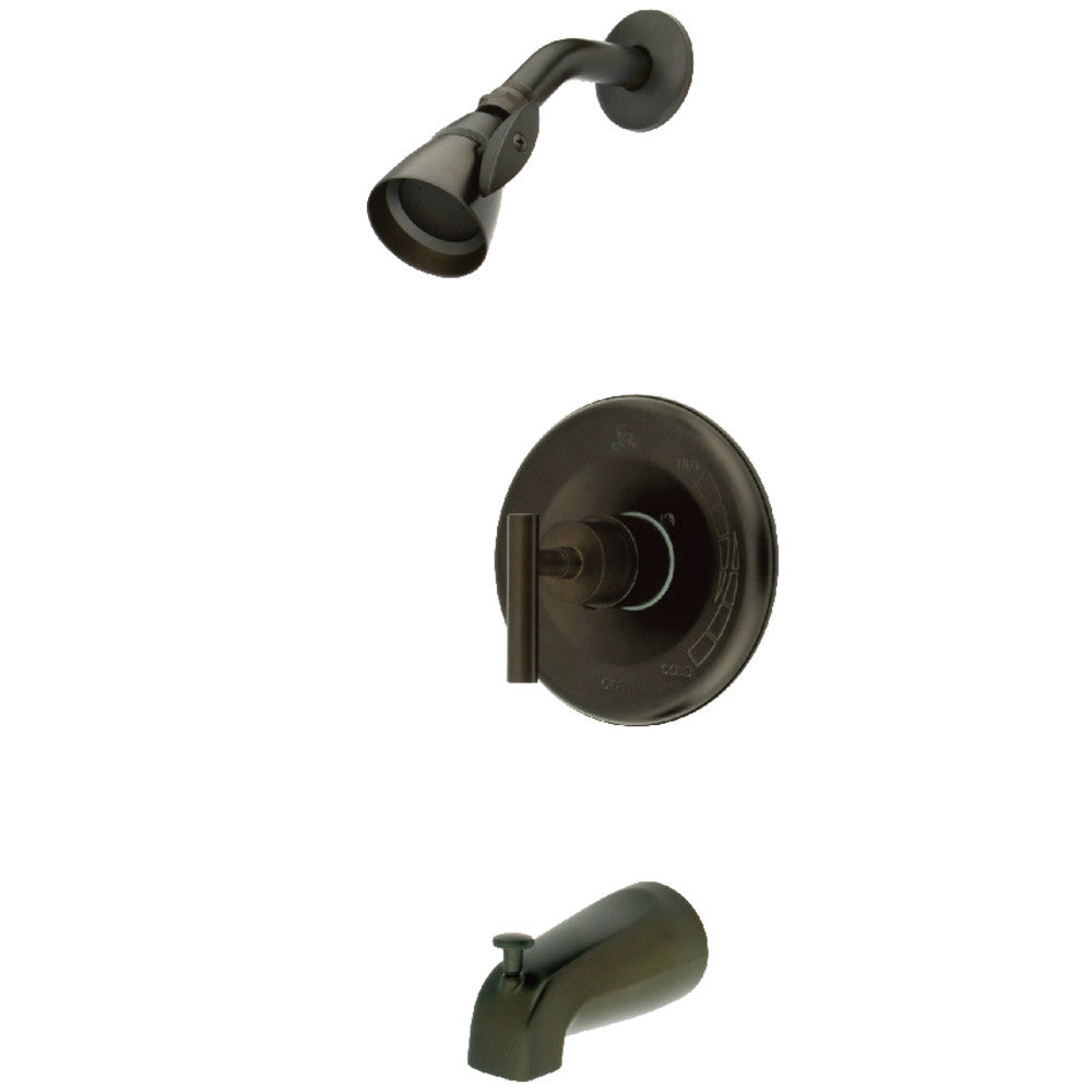 Kingston Brass KB6635CML Manhattan Single-Handle Pressure Balanced Tub and Shower Faucet, Oil Rubbed Bronze