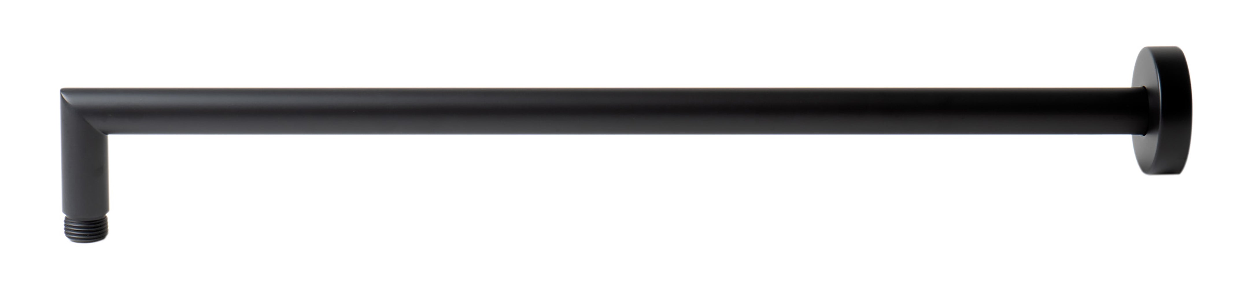 ALFI ABSA20R-BM Black Matte 20" Round Wall Shower Arm