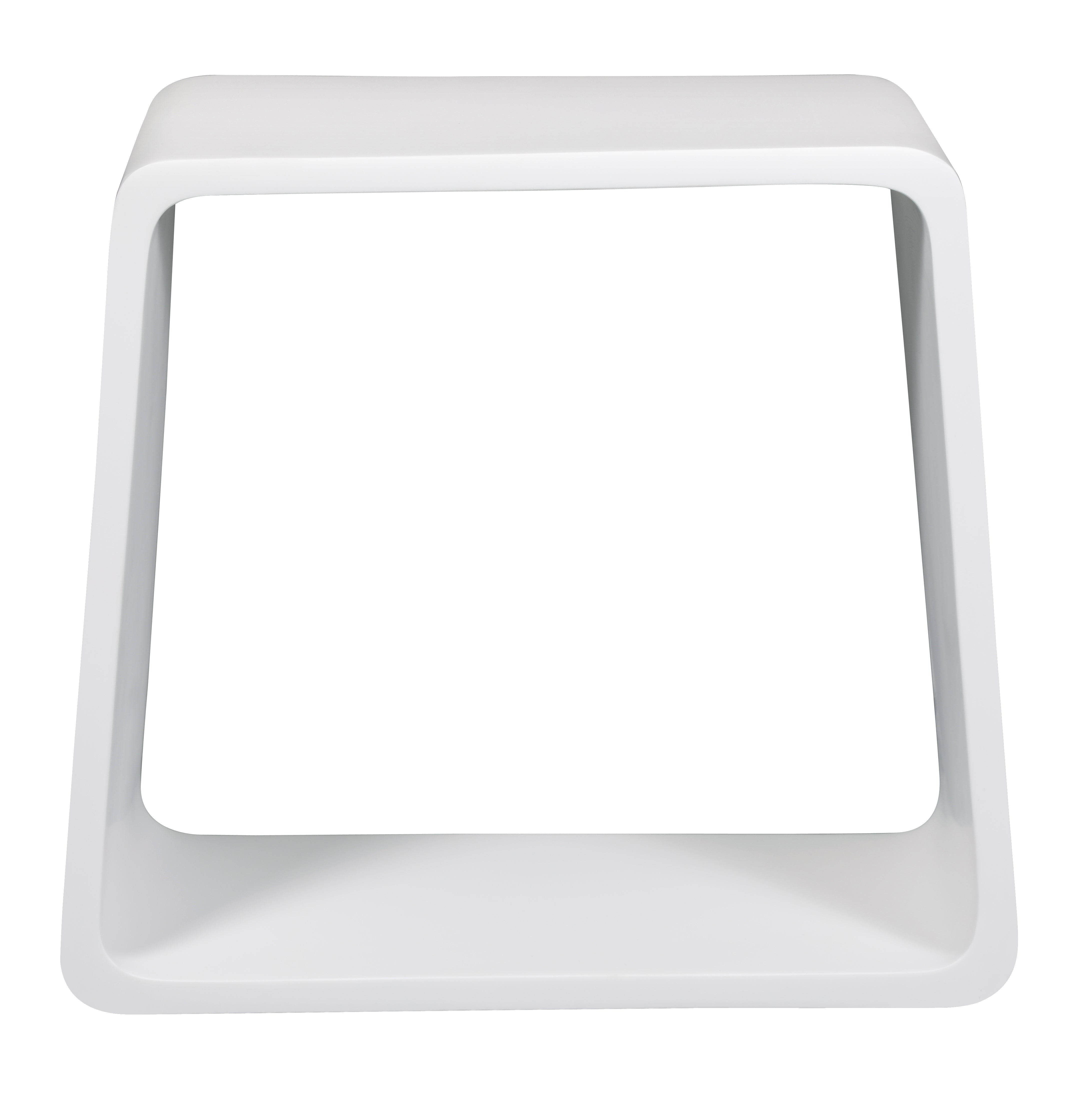 ALFI ABST55 White Matte Solid Surface Resin Bathroom / Shower Stool