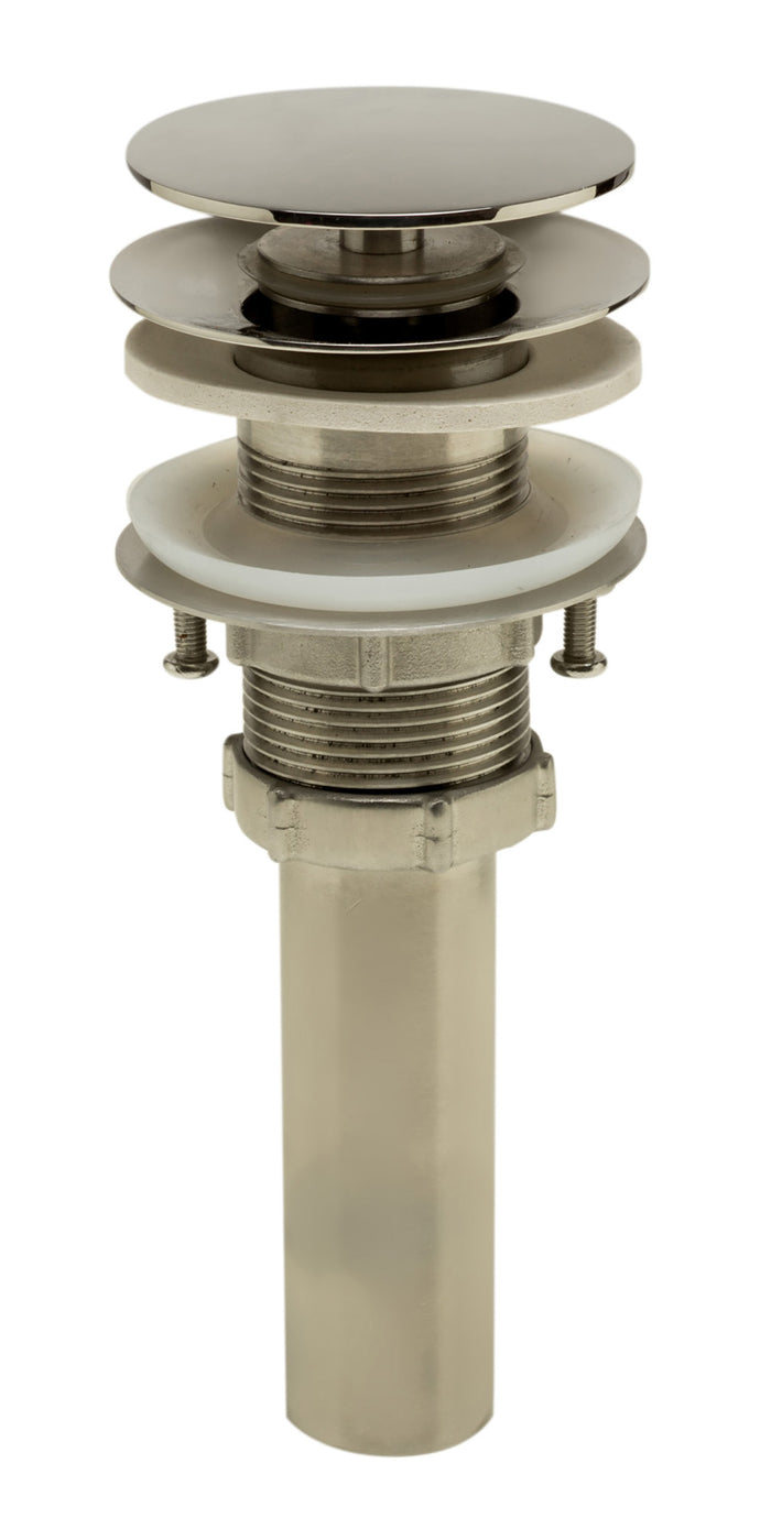 ALFI AB5009-PSS Polished Stainless Stainless Steel Pop Up Drain for Sink w/o Overflow
