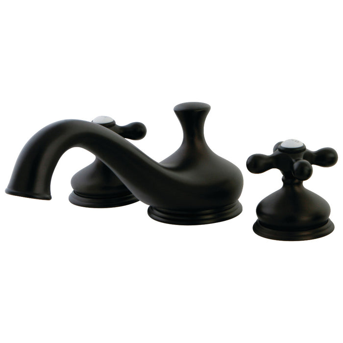 Kingston Brass KS3335AX Heritage Two-Handle Deck Mount Roman Tub Faucet, Oil Rubbed Bronze