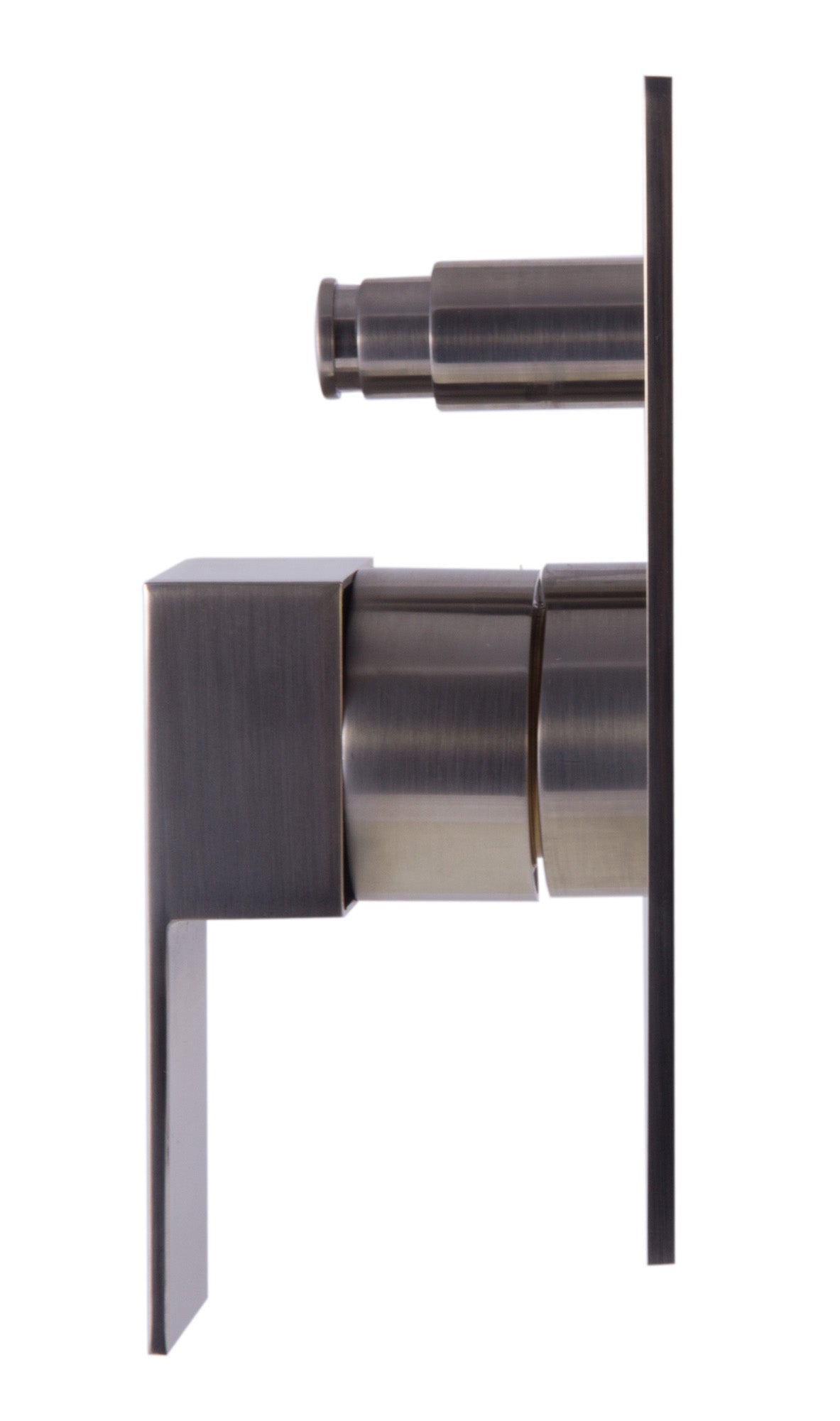 ALFI AB6801-BN Brushed Nickel Modern Square Pressure Balanced Shower Mixer with Diverter