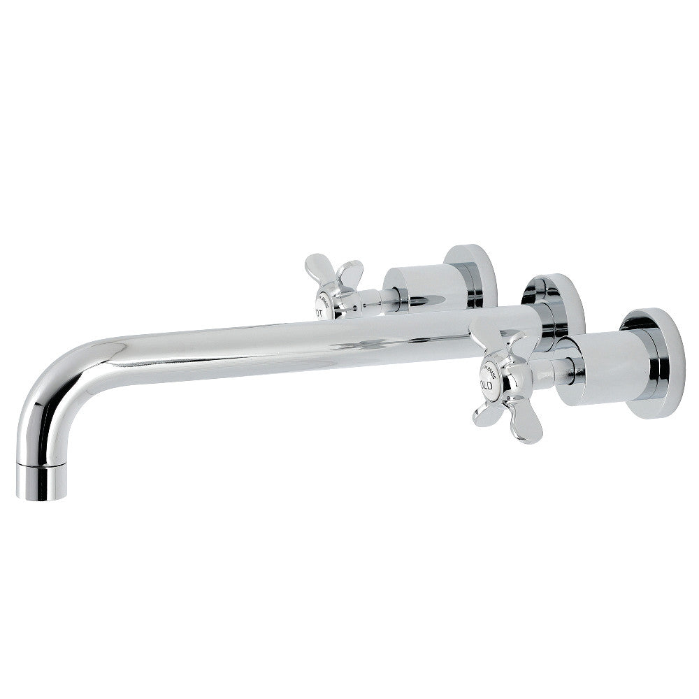 Kingston Brass KS8051BEX Essex Two-Handle Wall Mount Roman Tub Faucet, Polished Chrome