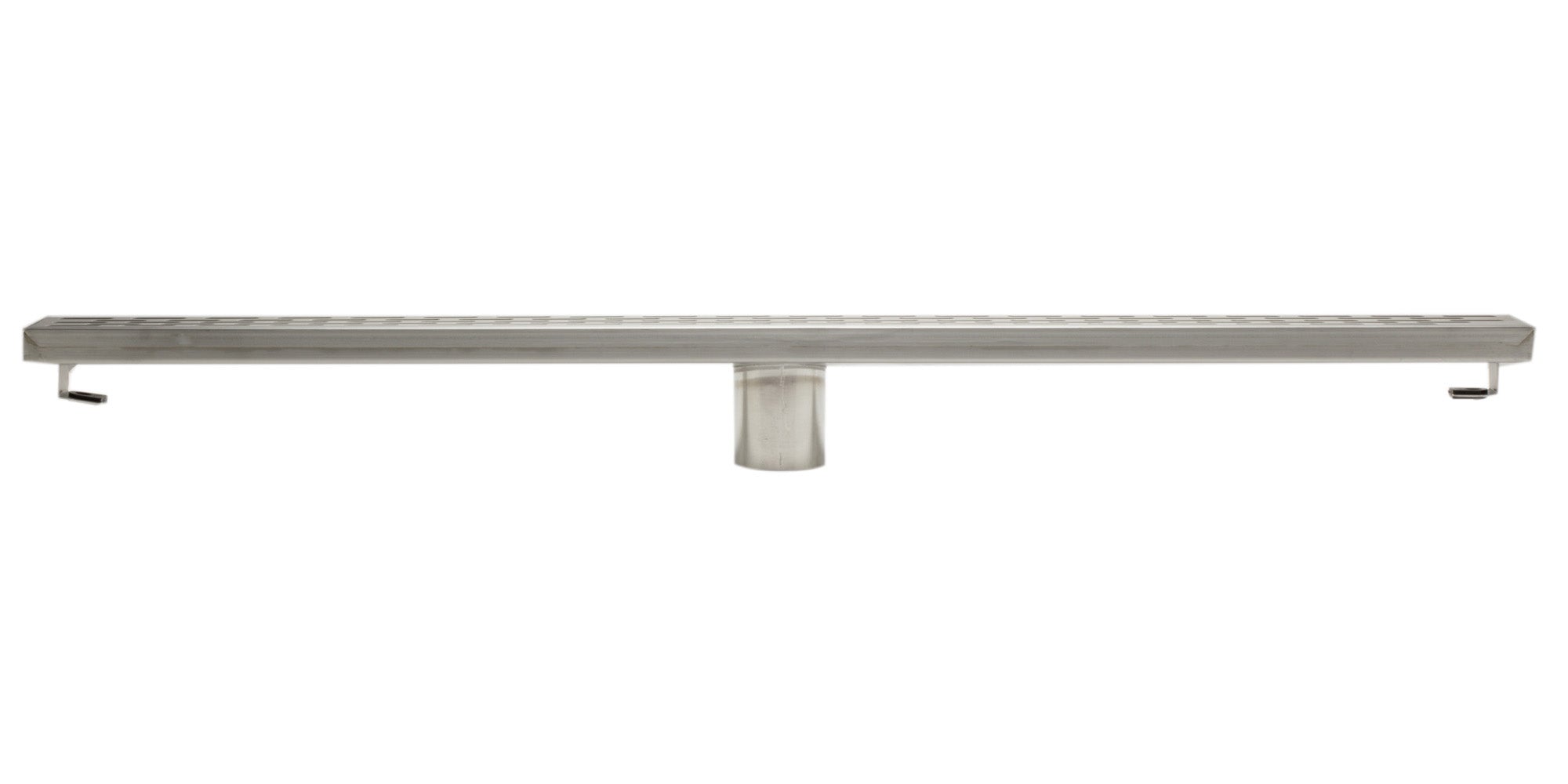 ALFI ABLD32C 32" Modern Stainless Steel Linear Shower Drain with Groove Holes