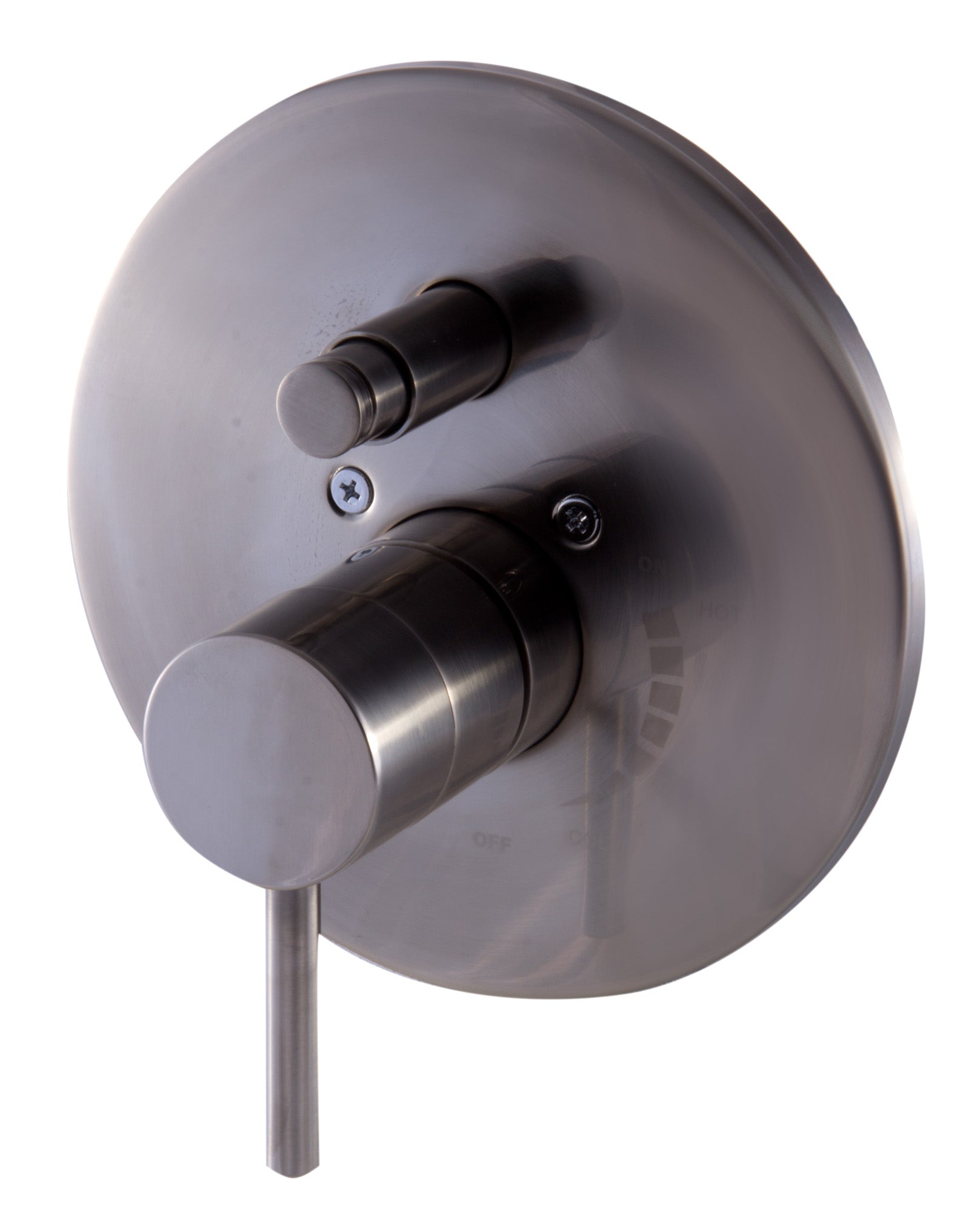 ALFI AB1701-BN Brushed Nickel Pressure Balanced Round Shower Mixer with Diverter