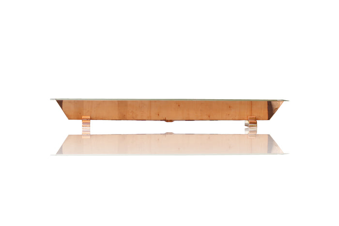 WatermarkFixtures Ascension 60 Inch Brushed Natural Copper Trough Sink
