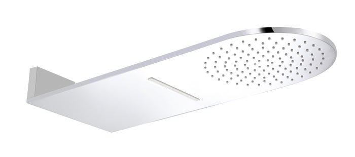 ALFI RAIN10RW-PC Polished Chrome 10" Wall-Mounted Square Waterfall Rain Shower Head