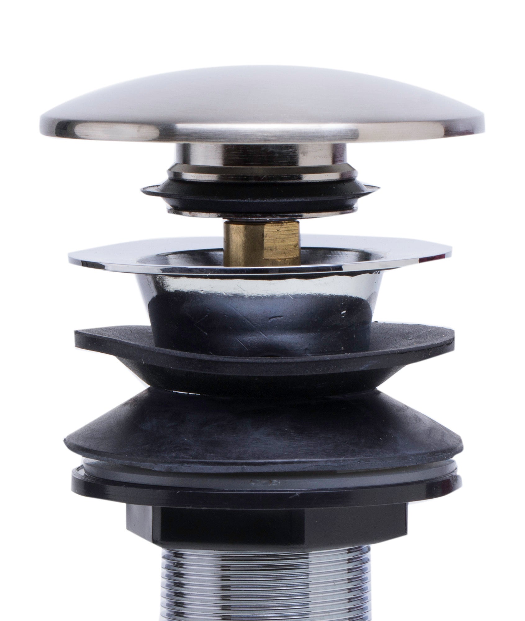 ALFI AB9056-BN Brushed Nickel Pop Up Drain for Bathroom Sink with Overflow