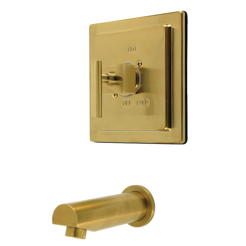 Kingston Brass KB8657CQLTO Claremont Single-Handle Pressure Balanced Tub Faucet, Brushed Brass