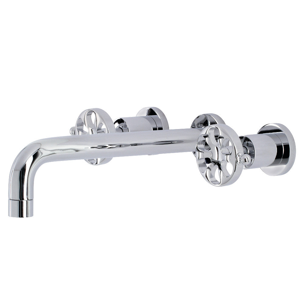 Kingston Brass KS8021RX Belknap Two-Handle Wall Mount Roman Tub Faucet, Polished Chrome