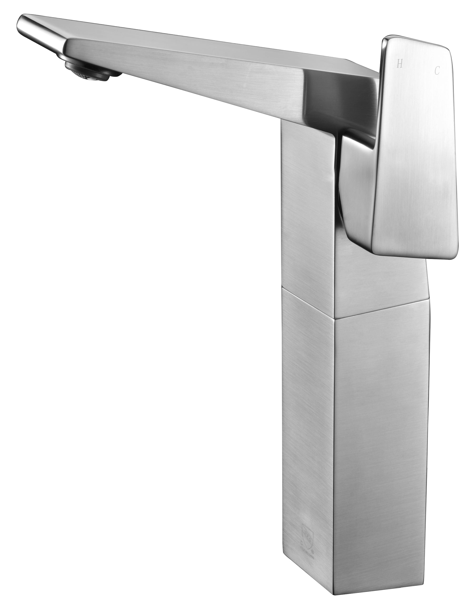 ALFI AB1475-BN Brushed Nickel Single Hole Tall Bathroom Faucet