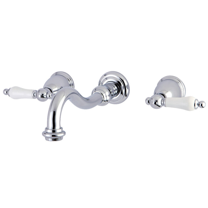 Kingston Brass KS3021PL Restoration Two-Handle Wall Mount Roman Tub Faucet, Polished Chrome