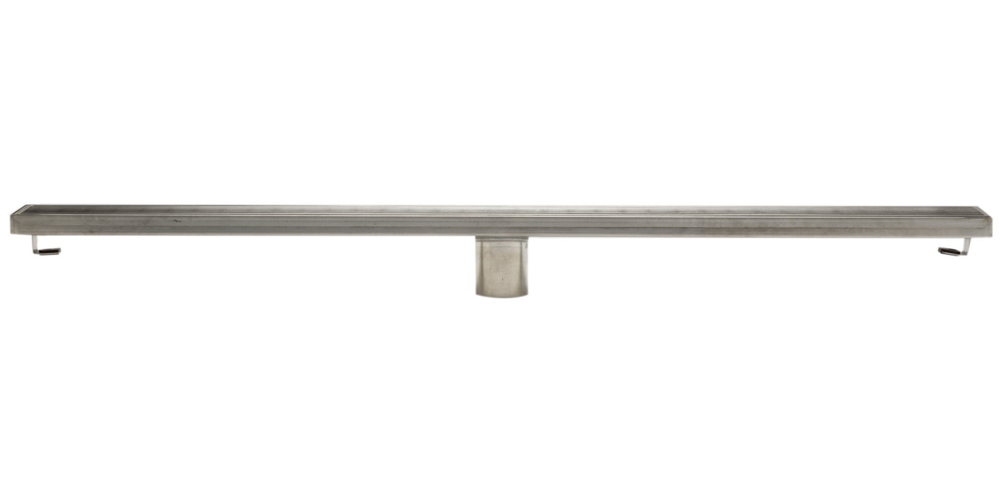 ALFI ABLD36D 36" Modern Stainless Steel Linear Shower Drain with Groove Lines