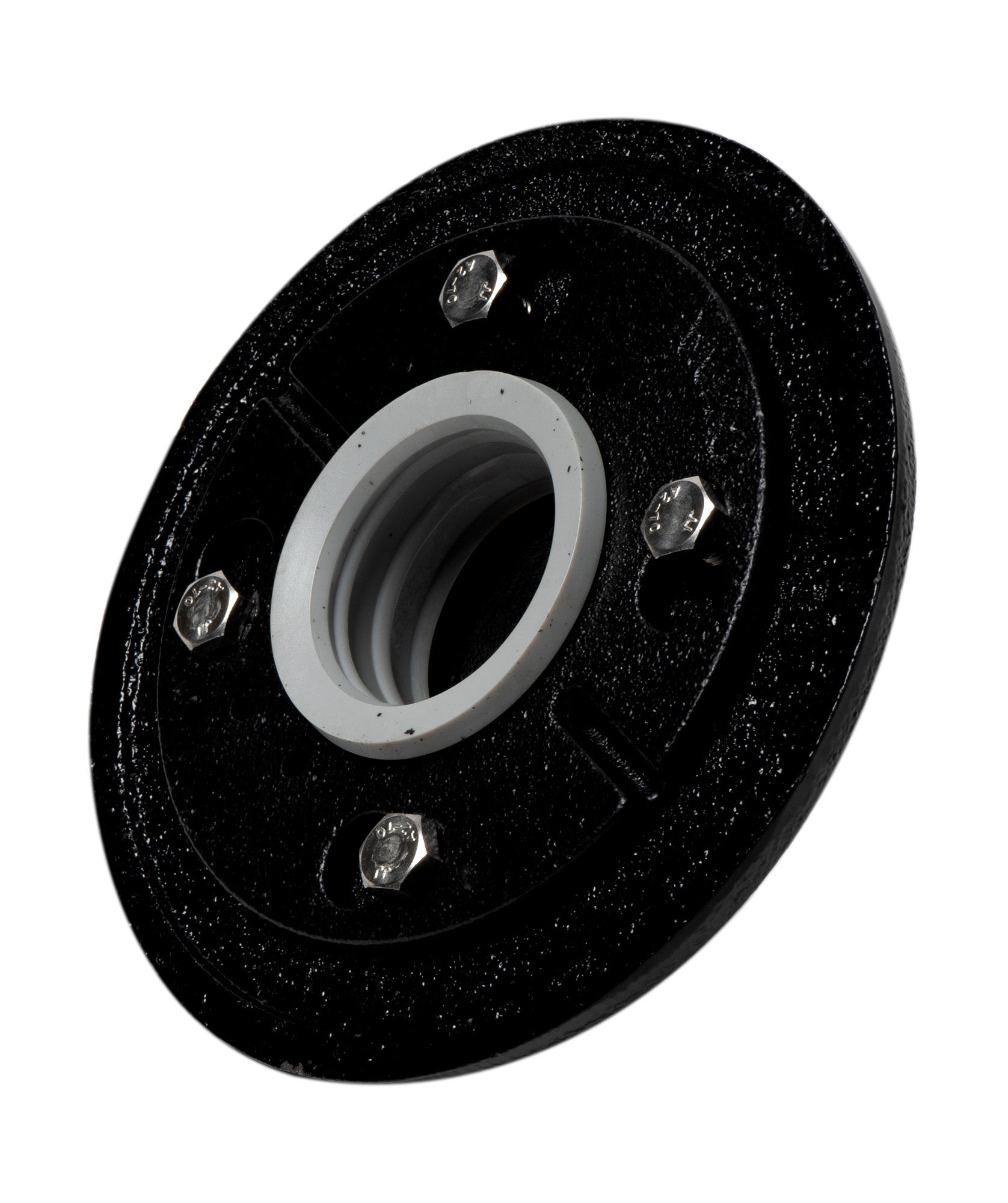 ALFI ABDB55CI Cast Iron Shower Drain Base with Rubber Fitting