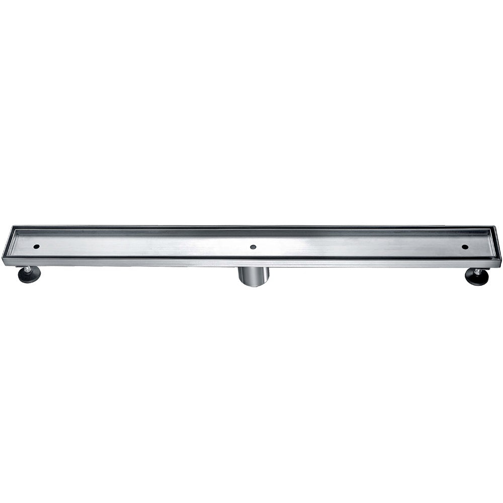 ALFI ABLD32A 32" Modern Stainless Steel Linear Shower Drain  w/o Cover
